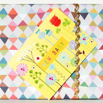 Mini Floral New Baby Card, 4 of 4