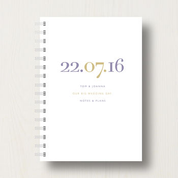 Personalised Wedding Planner Notebook Or Journal, 3 of 6