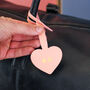 Personalised Heart Luggage Tag Bag Strap Gift, thumbnail 4 of 4