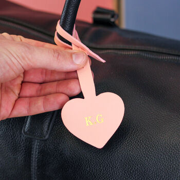 Personalised Heart Luggage Tag Bag Strap Gift, 4 of 4