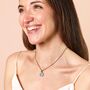 Semi Precious Pendant Necklace In Gold, thumbnail 3 of 6