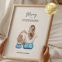 Gift For Mummy, Mummy And Daughter Print, Mummy Birthday Gift, thumbnail 1 of 6