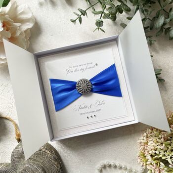 Personalised Wedding Card. Personalised Luxury Design In A Box, 2 of 8