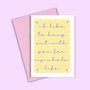I'd Like To Hang Out With You Greeting Card, thumbnail 1 of 2