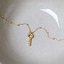 Gold Plated Sterling Silver Key Necklace, thumbnail 6 of 7