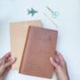 Stitch Where You've Been Vegan Leather Travel Notebook, thumbnail 8 of 12