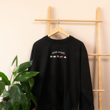 Sushi Society Embroidered Sweatshirt, 4 of 7
