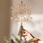 Jute Snowflake Christmas Tree Topper, thumbnail 1 of 5