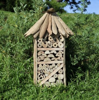 Tall Bee And Bug House Made From Driftwood, 4 of 7