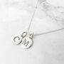 Initial Letter Personalised Charm Silver Necklace, thumbnail 5 of 8