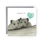 Thinking Of You Cute Mice Card, thumbnail 2 of 6