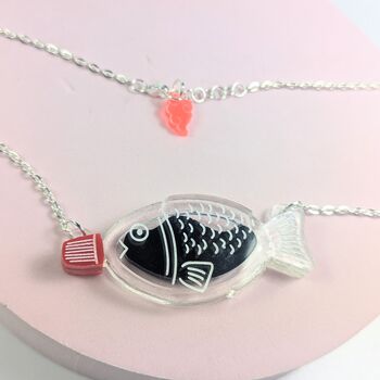 Soy Sauce Fish Container Necklace Japanese Lover Sushi, 7 of 8
