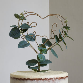 Eucalyptus Personalised Wedding Cake Topper, 2 of 7