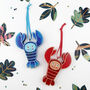 Lobster Christmas Tree Decoration, thumbnail 7 of 7