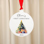 Personalised First Christmas Bauble Decoration, thumbnail 5 of 10