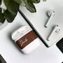 Personalised Leather Air Pods Sticker, thumbnail 1 of 7