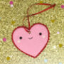 Keepsake Handmade Loveheart Decoration Card, thumbnail 2 of 3