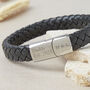 Mens Personalised Dad / Daddy Est. Leather Bracelet, thumbnail 1 of 7