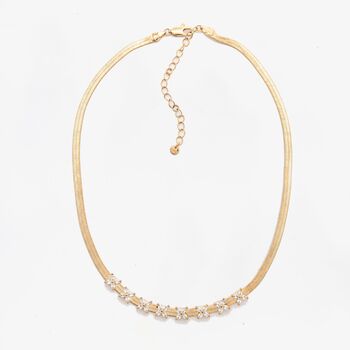 Kinmokusei 18 K Gold Plated Chain Floral Necklace, 3 of 6