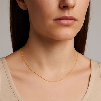 9ct Yellow Gold Medium Diamond Cut Curb Chain – 16in To 24in, 5 of 10