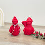 Festive Red Snowman Christmas Candle Decoration, thumbnail 2 of 6