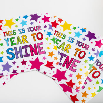 This Is Your Year To Shine Vinyl Sticker, 2 of 4