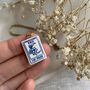 The Moon Tarot Card Tiny Clay Charm Necklace, thumbnail 2 of 10