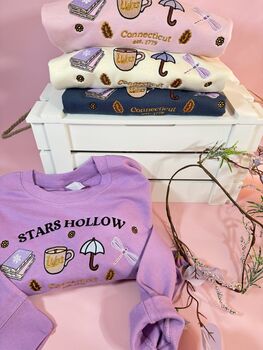 Stars Hollow Spring Icons Embroidered Sweatshirt, 5 of 5