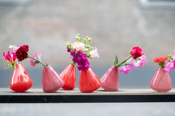 Tumbling Glass Vase Red, 6 of 8