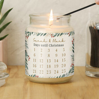 Personalised Christmas Countdown Candle Jar, 4 of 7