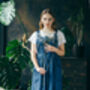 Denim Dress Apron | Studio Pinafore Smock, thumbnail 7 of 11