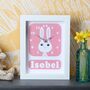 Personalised Children's Rabbit Clock, thumbnail 1 of 10