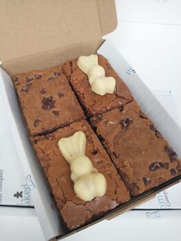 Four Bunny Easter Brownie Letterbox Gift, 6 of 6