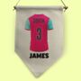 Personaslied Football And Rugby Shirt Customisable Pennant Flag, thumbnail 8 of 10