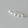 Sterling Silver Five Little Stars Ear Climbers, thumbnail 4 of 7