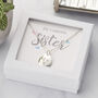 Personalised Necklace For Sister With Birthstone, thumbnail 1 of 6