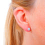 Silver And Cubic Zirconium Earrings, thumbnail 1 of 3