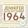 Personalised 60th Birthday Print Year Facts 1964 Gift, thumbnail 4 of 12