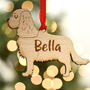 Cavalier Spaniel Personalised Wooden Dog Decoration, thumbnail 6 of 6