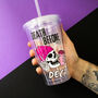 Reusable Double Walled Coffee Cold Cup Skull, thumbnail 1 of 2