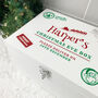 Personalised White Wooden North Pole Postal Stamp Christmas Eve Box Three Sizes 22cm | 27cm | 30cm, thumbnail 3 of 7