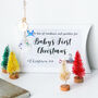 Baby's First Christmas Personalised Crystal Hanger, thumbnail 2 of 8