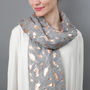 Personalised Rose Gold Feather Print Scarf, thumbnail 7 of 12
