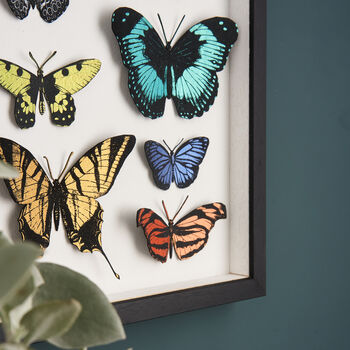 Handpainted Papercut Butterflies 3D Wall Art, 3 of 9