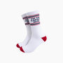 Captain Organic Cotton Sports Socks In White, thumbnail 1 of 4