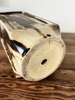 Tall Vintage Japanese Studio Pottery Vase, 4 of 10