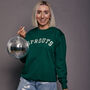 Personalised Varsity Slogan Christmas Sweatshirt, thumbnail 8 of 9