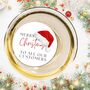 Personalised Santa's Hat Edible Wafer Cocktail And Cupcake Toppers, thumbnail 1 of 4