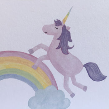 Personalised Unicorn Birthday Card, 2 of 6