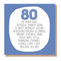 By Your Age… Funny 80th Birthday Card, thumbnail 2 of 2